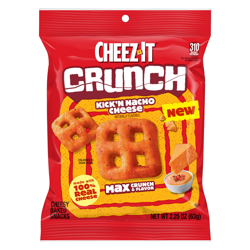Cheez-it Crunch Kick'n Nacho Cheese, 2.25 oz