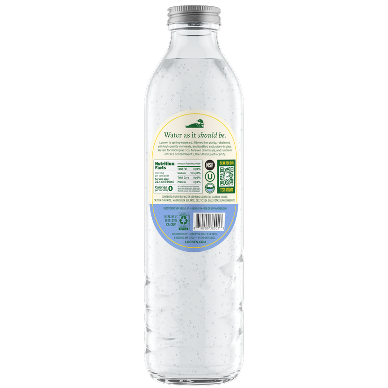Loonen Sparkling Water 750mL Glass Bottle