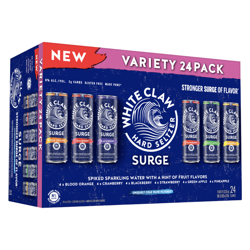 White Claw Surge Variety Pack 24pk 12oz Can