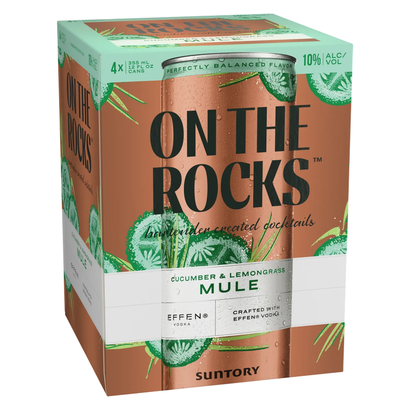 On The Rocks Cucumber & Lemongrass Mule 4pk 12oz Can