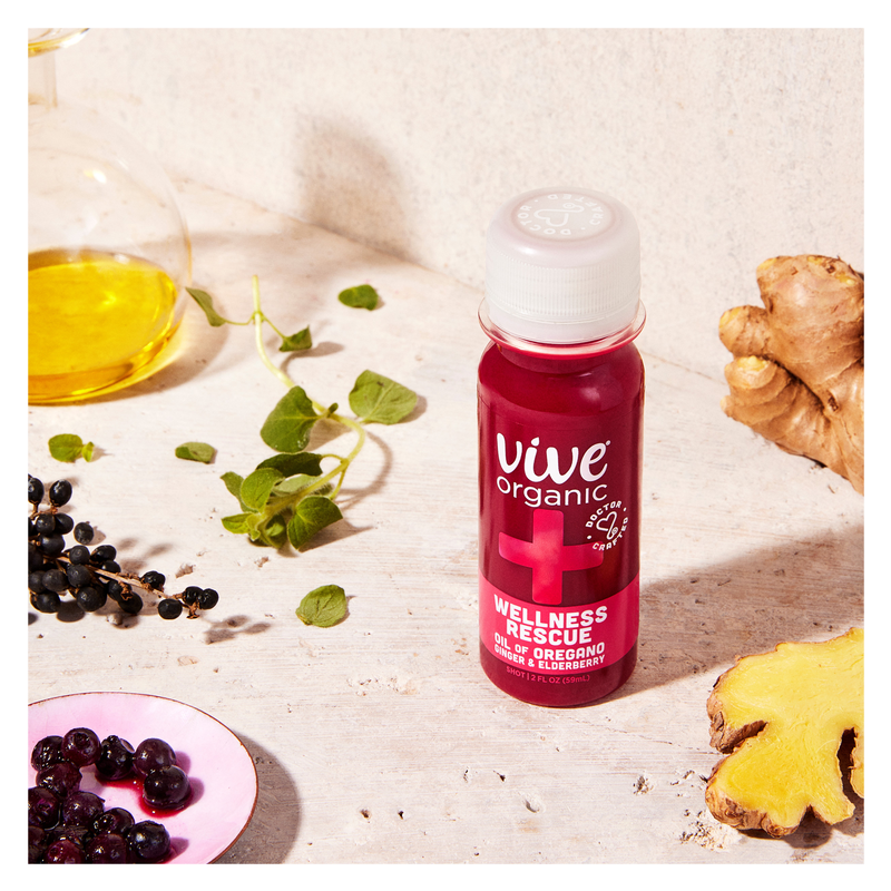 Vive Organic Wellness Rescue Shot Oil of Oregano & Ginger 2oz Btl ...