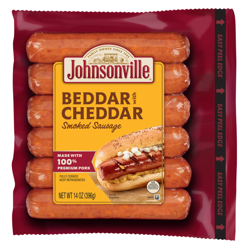 Johnsonville Beddar with Cheddar Smoked Sausages, 6ct