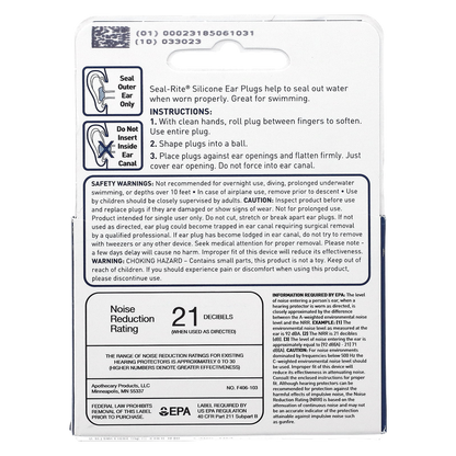 Seal-Rite Silicone Moldable Ear Plugs