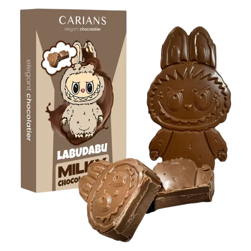 Carian's Labudabu Dubai Chocolate Cream Filled Chocolate Bar, 3.52 oz