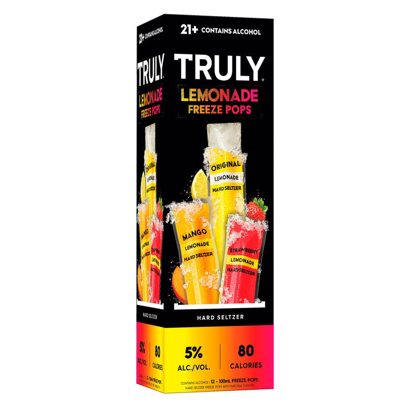 TRULY Hard Seltzer Lemonade Iced Pops 12pk 100ml Sleeve 5.0% ABV