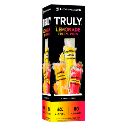 TRULY Hard Seltzer Lemonade Iced Pops 12pk 100ml Sleeve 5.0% ABV