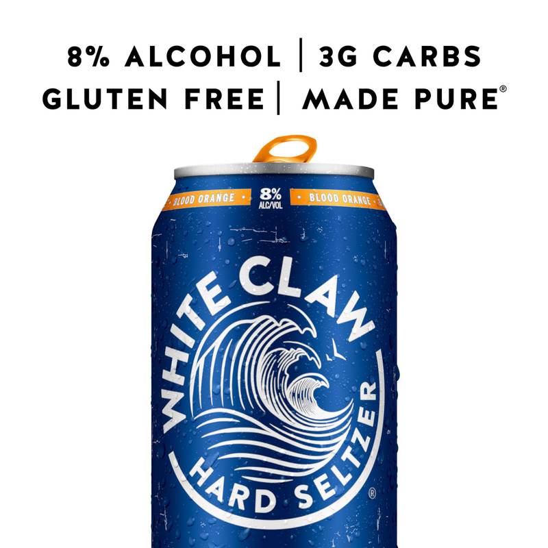 White Claw Hard Seltzer Surge Blood Orange Single 19.2oz Can 8