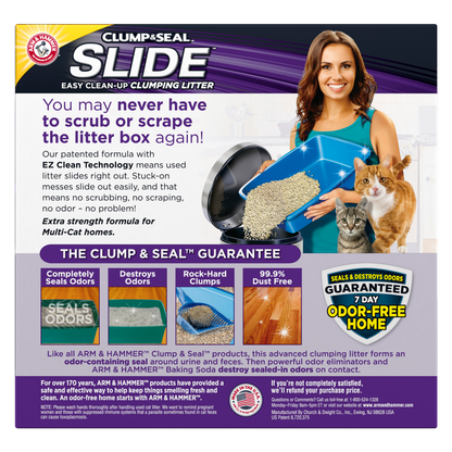 Arm & Hammer SLIDE Easy Clean-Up Multi-Cat Clumping Cat Litter 19lb