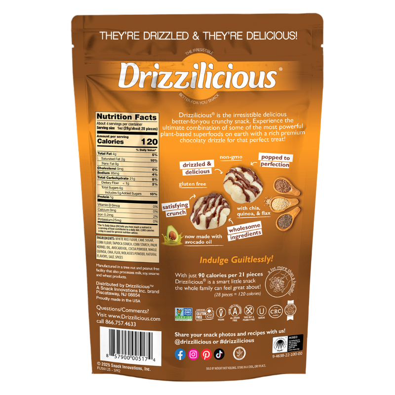 Drizzilicious S'more Drizzled Mini Rice Cake, 4oz
