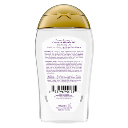 OGX Extra Strength Damage Remedy + Coconut Miracle Oil Penetrating Oil 3.3 fl oz