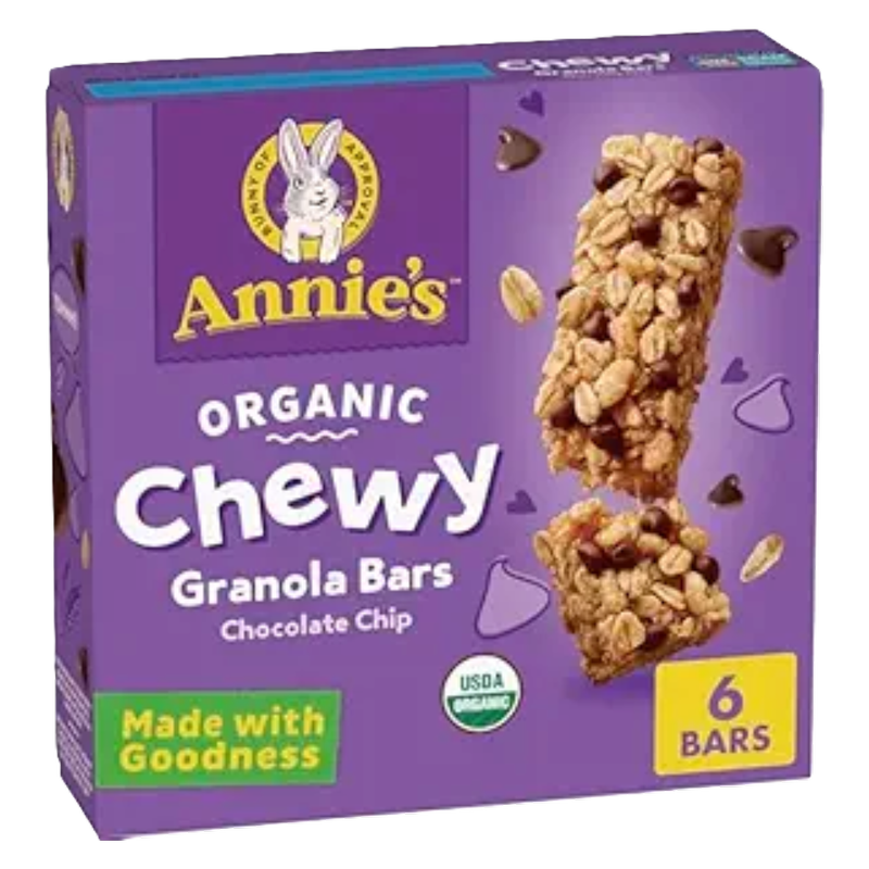 Annie's Homegrown Organic Chocolate Chip Chewy Granola Bars 6ct