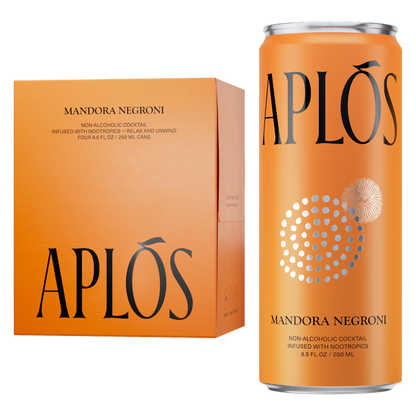 Aplós Mandora Negroni Functional Non-Alc Cocktail 4pk 8.5oz Can