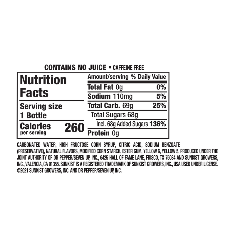 Sunkist Orange Mango 20oz