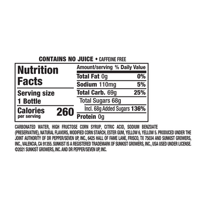 Sunkist Orange Mango 20oz