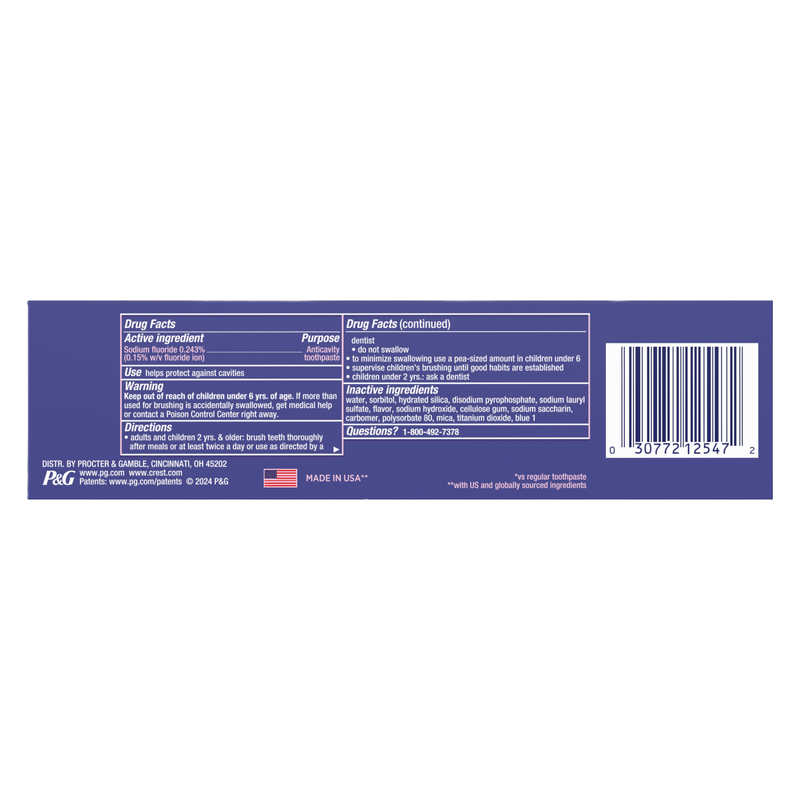 Crest 3D White Advanced Radiant Mint Toothpaste 3.3 oz