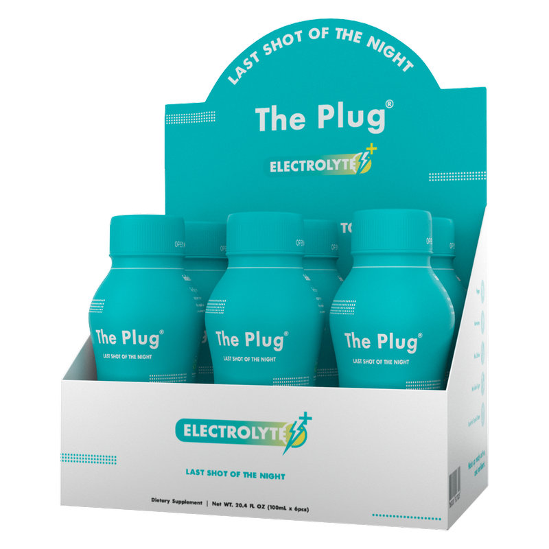 The Plug Hangover Hydration Electrolyte Drink 6pk 3.4oz Btl
