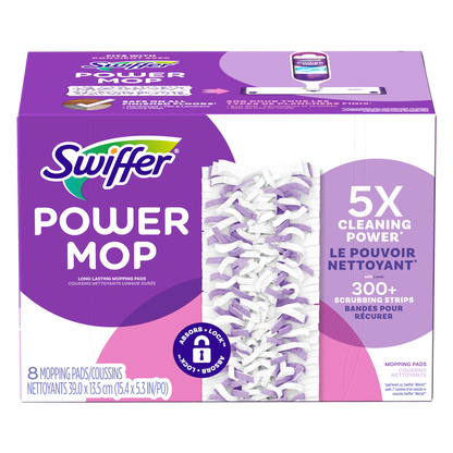 Swiffer PowerMop Multi-Surface Mopping Pad Refills, 8pk