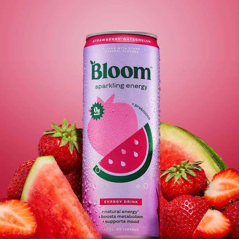 Bloom Energy Strawberry Watermelon 12oz Can
