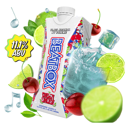 BeatBox Cherry Limeade 500ml 11.1% ABV Wine Party Punch
