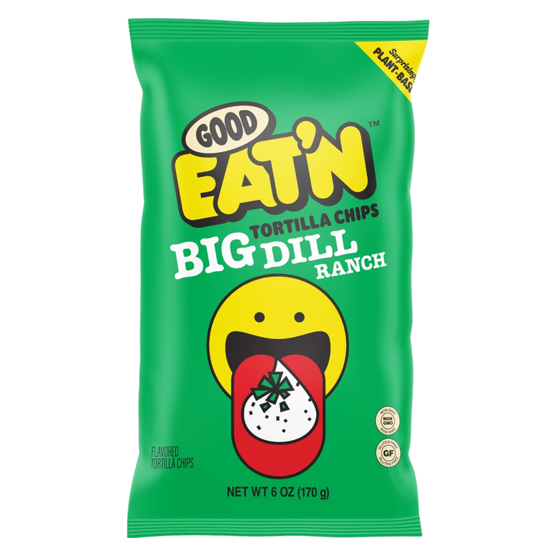 Good Eat'n Big Dill Ranch Tortilla Chips 6oz Bag