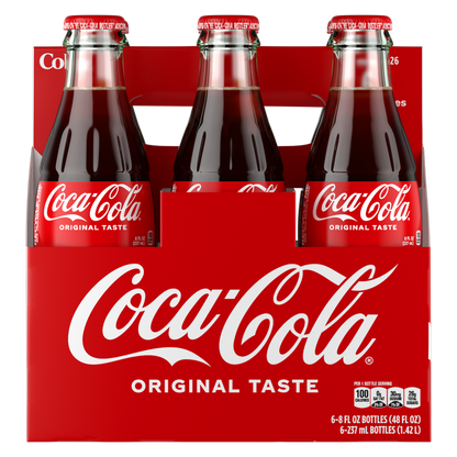Coca-Cola 6pk 8oz Glass Bottles