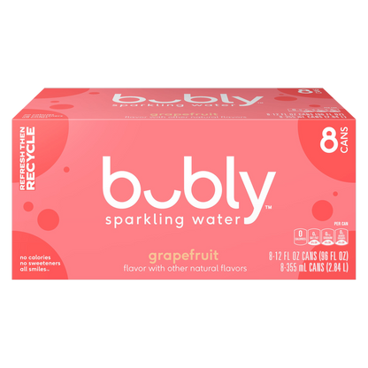 Bubly Grapefruit 8pk 12oz Can