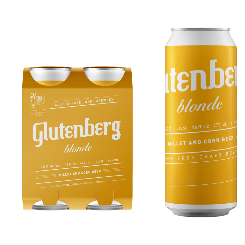 Glutenberg Blonde Ale Gluten Free 4pk 16oz Can