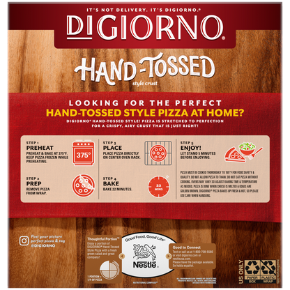 DiGiorno Pizza Hand Tossed Supreme Personal Pizza 10oz