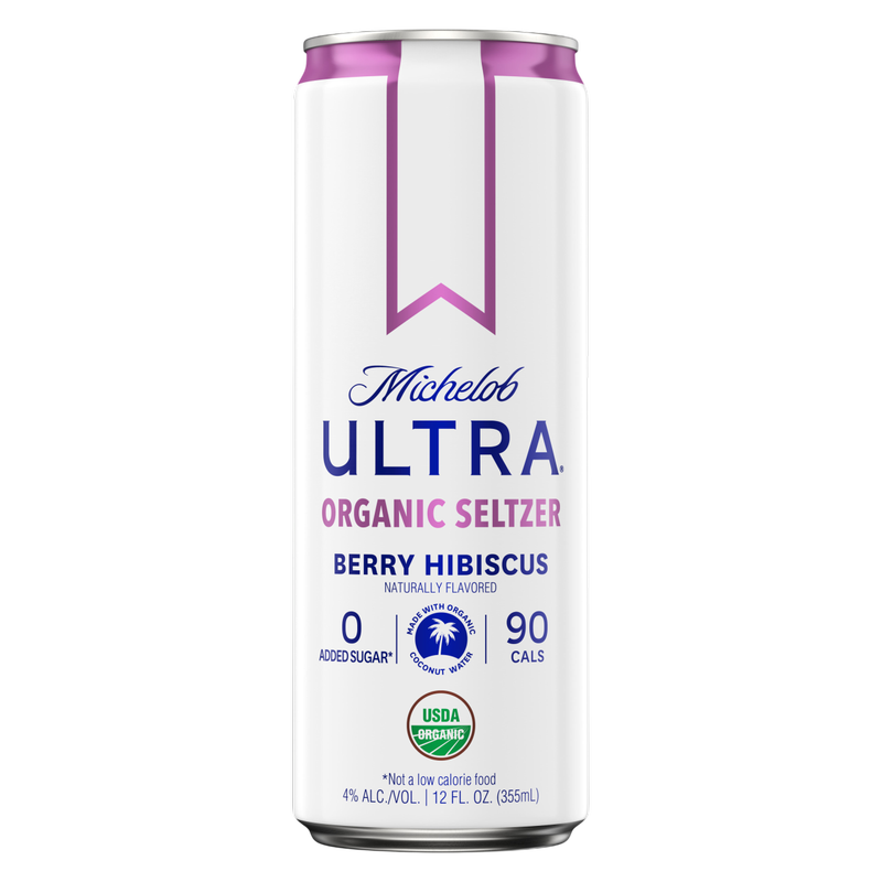 Michelob Ultra Organic Seltzer Berry Hibiscus Single 12oz Can 4.0% ABV