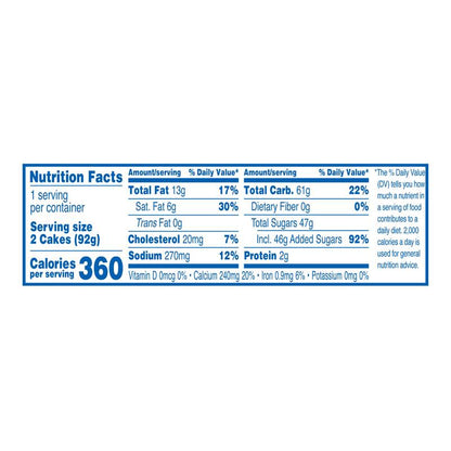 HOSTESS Birthday CupCakes Single Serve, 2 Count, 3.27 oz