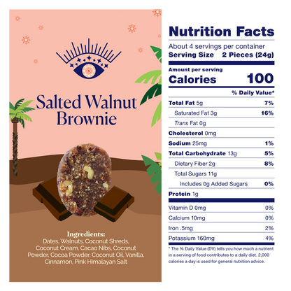 MAGICdATES Salted Walnut Brownie 3.5oz bag