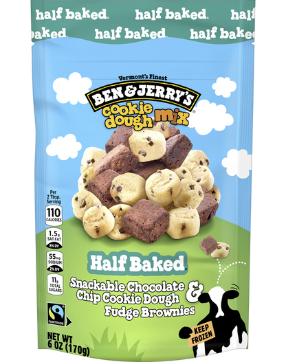 Ben & Jerry's Frozen Half Baked Dough Chunks 6oz