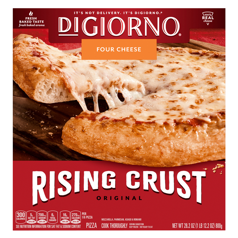 DiGiorno Frozen Original Rising Crust Four Cheese Pizza, 28.2oz