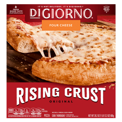 DiGiorno Frozen Original Rising Crust Four Cheese Pizza, 28.2oz