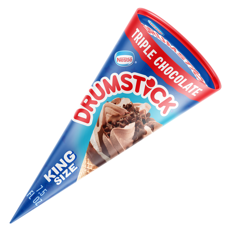 Drumstick Triple Chocolate King Cone 1ct 7.5oz