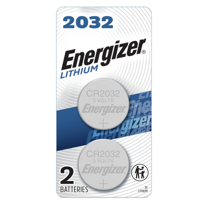 Energizer 3V Lithium Coin Batteries 2032, 2 ct