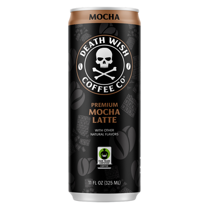 Death Wish Coffee Fair Trade Mocha Latte 11oz Can - Death Wish