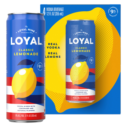 Loyal 9 Original Lemonade 4pk 12oz 9% ABV