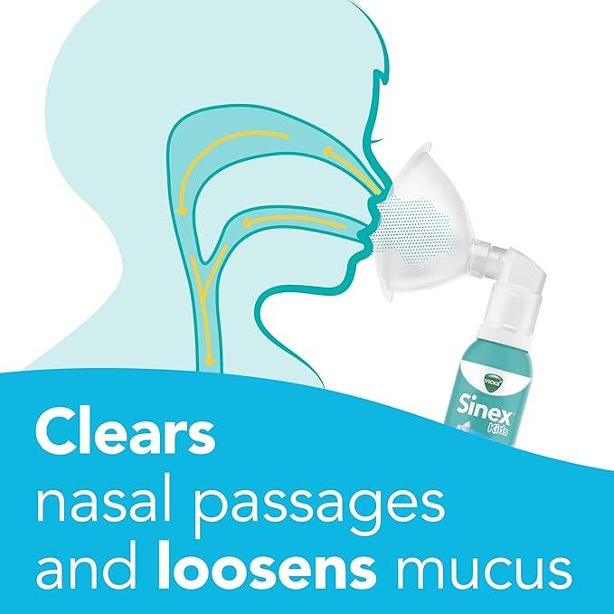 Vicks Sinex Kids Saline Easy Mist, Safe for 1 Ages Month+, 1.7 OZ