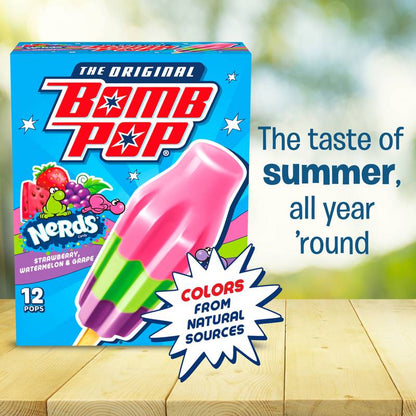 Bomb Pop NERDS Ice Pop, 12 Pack