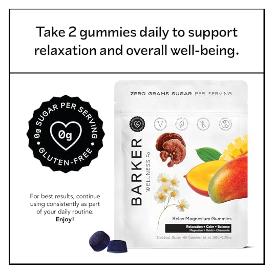 Barker Wellness Relax Magnesium Gummies