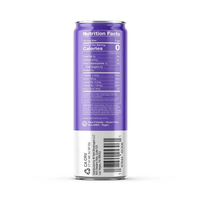 Wet Hydration Blackberry Melon Water 12oz Can