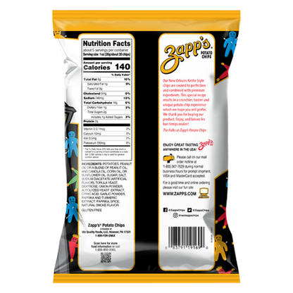 Zapp's Voodoo Kettle Potato Chips 4.75oz