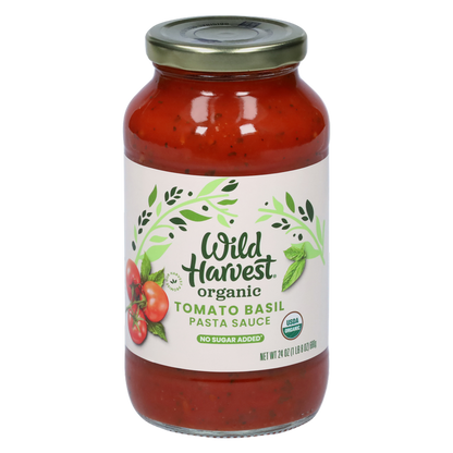 Wild Harvest Organic Tomato Basil Pasta Sauce 24oz
