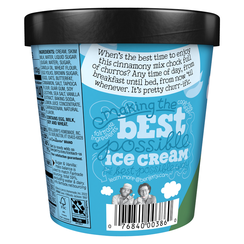 Ben & Jerry's Churray for Churros Ice Cream Pint