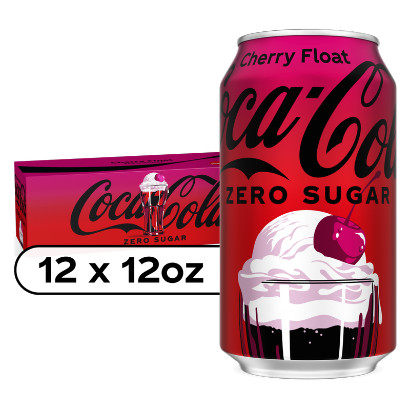 Coca-Cola Zero Sugar Cherry Float 12pk 12oz Can