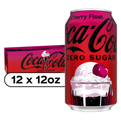Coca-Cola Zero Sugar Cherry Float 12pk 12oz Can