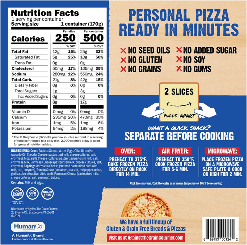 Against The Grain Cheese Pizza Singles 6oz Against The Grain BevMo Against The Grain Cheese Pizza Singles 6oz Against The Grain BevMo