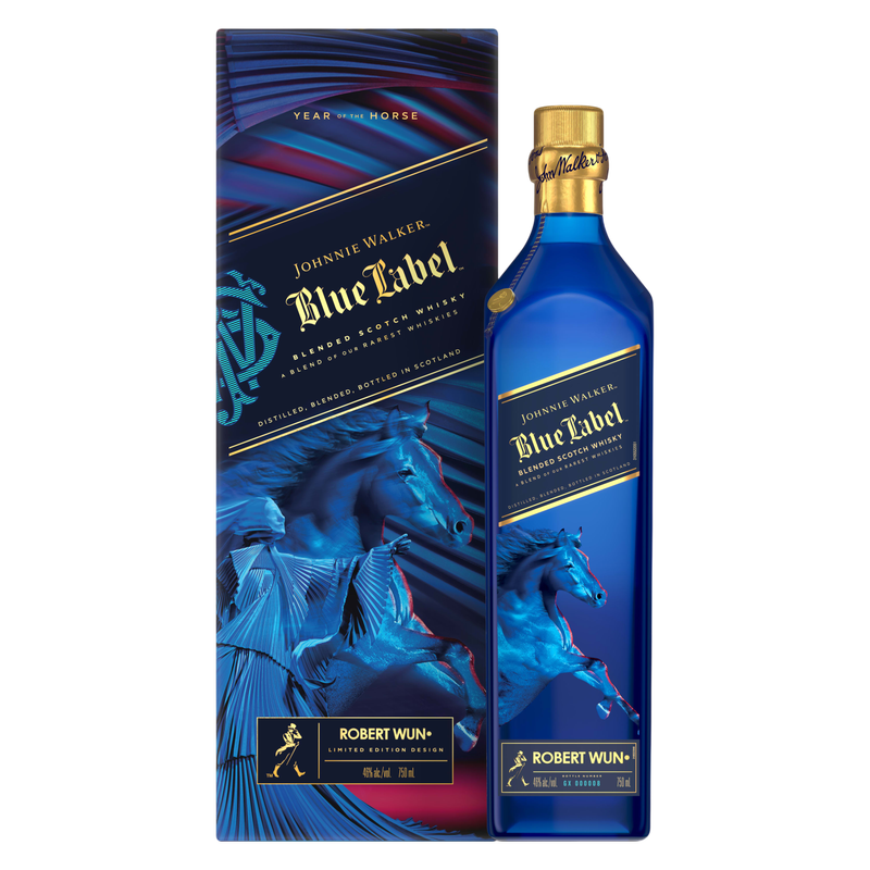 Johnnie Walker Blue Label スコッチウイスキー　角瓶付き Johnnie Walker Blue Lunar New Year Horse 750ml - Johnnie Walker