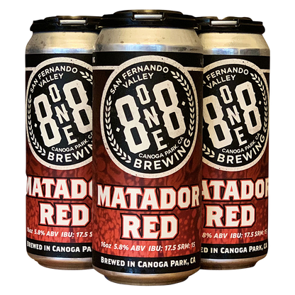 8One8 Brewing Matador Red Ale 4pk 16oz